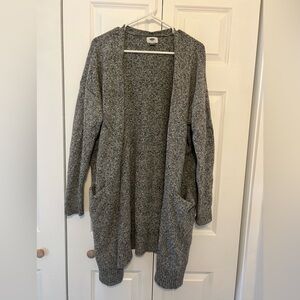 Long cozy sweater cardigan Gray Old Navy XL
